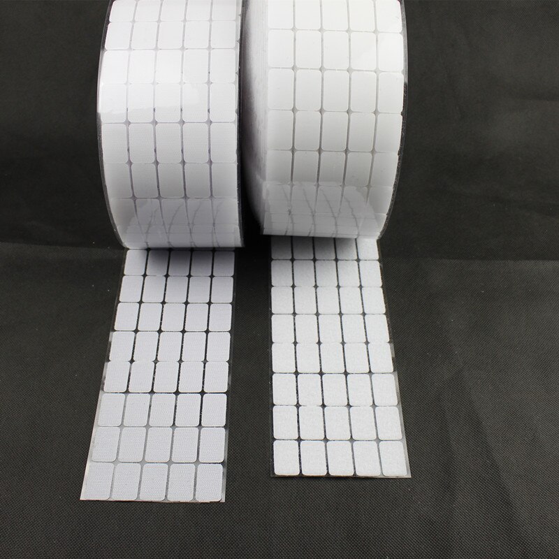 50 Pairs 20*30mm Lijm Sluiting Tape Nylon Polyester Klittenband Rechthoeken Magic Sticker Tape Sterke Zelf plakband