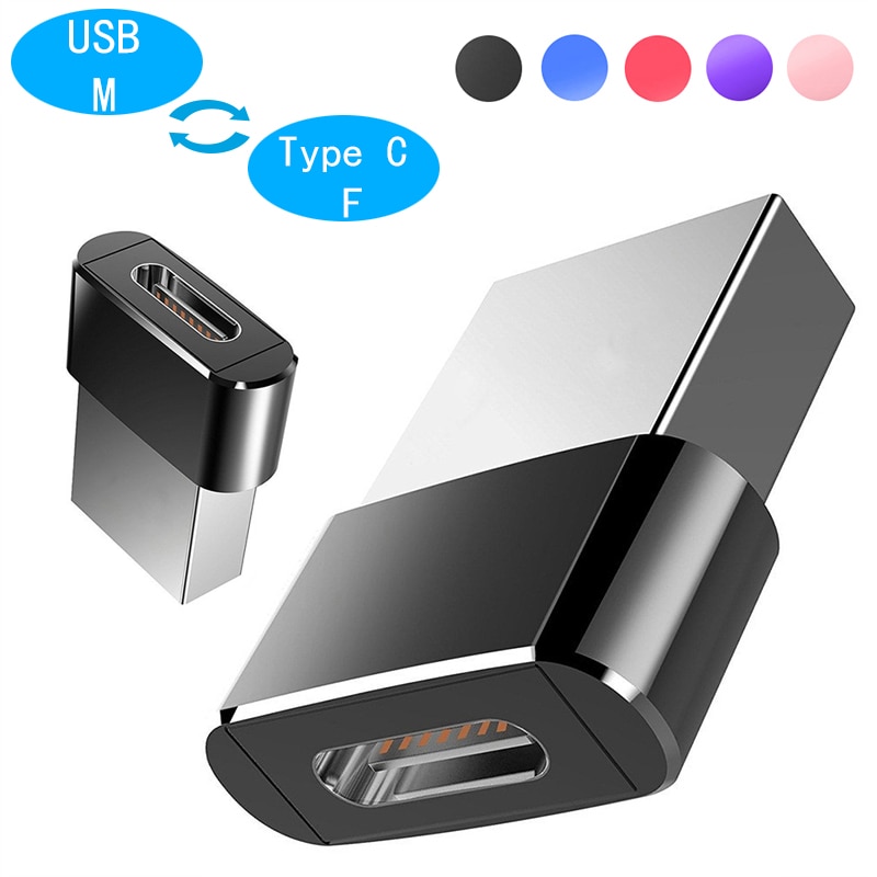 Metal USB Male To Type C Female OTG Adapter USB C Converter For Xiaomi Nexus 5x 6p Oneplus 3 2 Macbook USB Type-C Cable Adapter