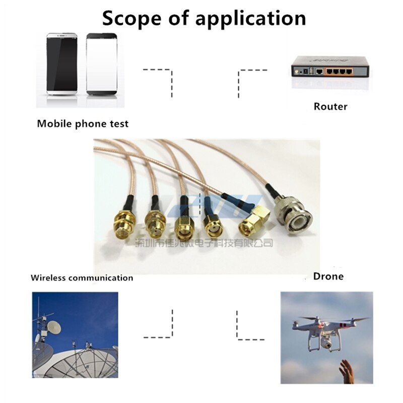 2 pièces SMA / RP-SMA femelle à MHF4 IPEX IPX RF prise câble queue de cochon pour Mini 0.81mm carte PCI intel WIFI carte 10cm 15cm 20cm 30cm