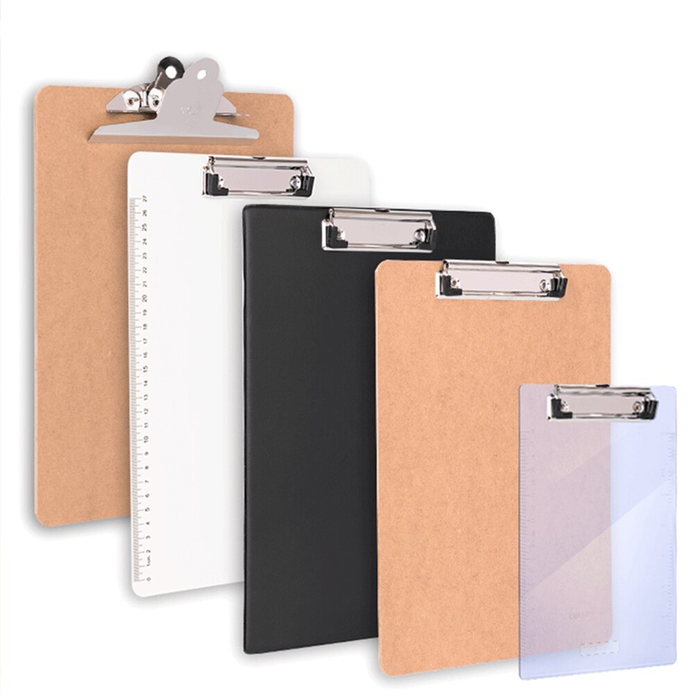 Deli 9226 clip board writing board Paper board Transparent plastic board Foamed PP baord color board
