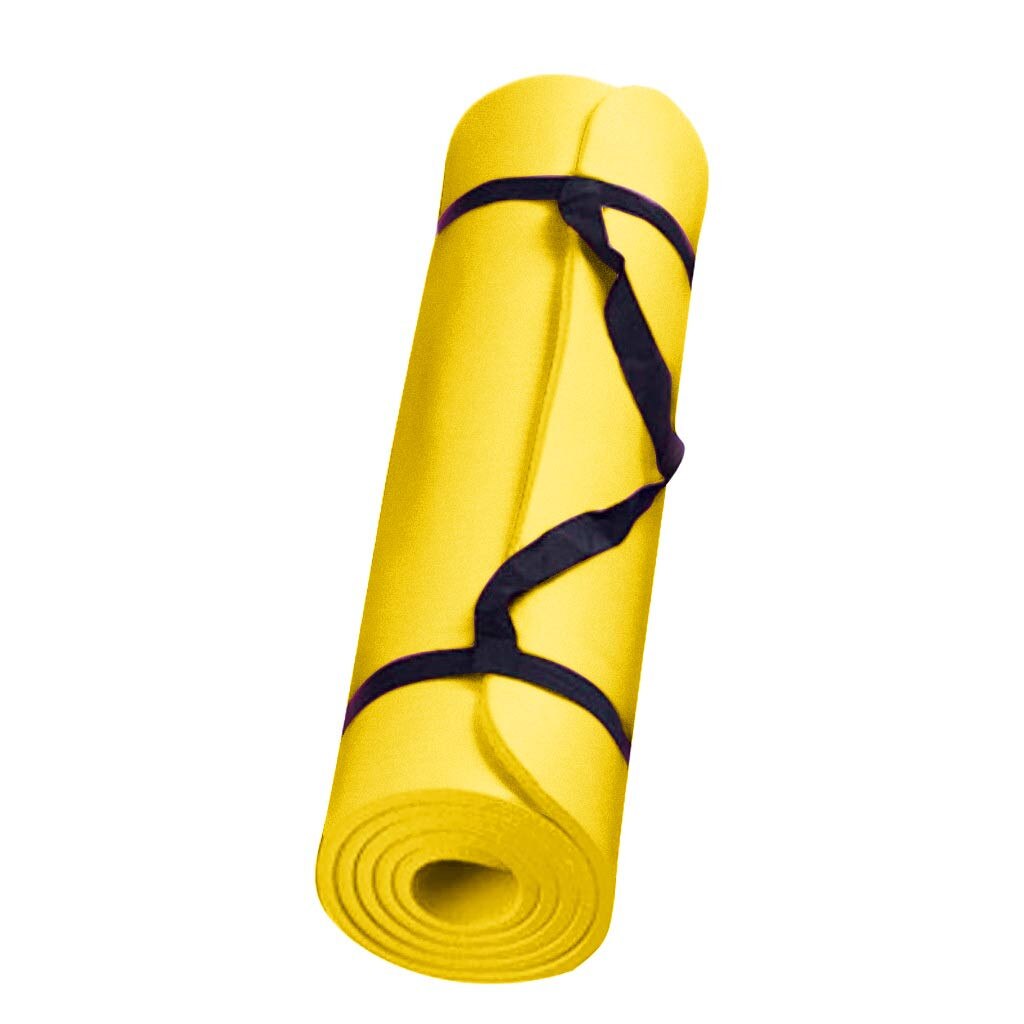 Thick And Durable Yoga Mat Anti-skid Sport Fitness Mat Anti-skid Yoga Mats To Lose Weight Workout Exercise Pad Fitness Equipment: Yellow 