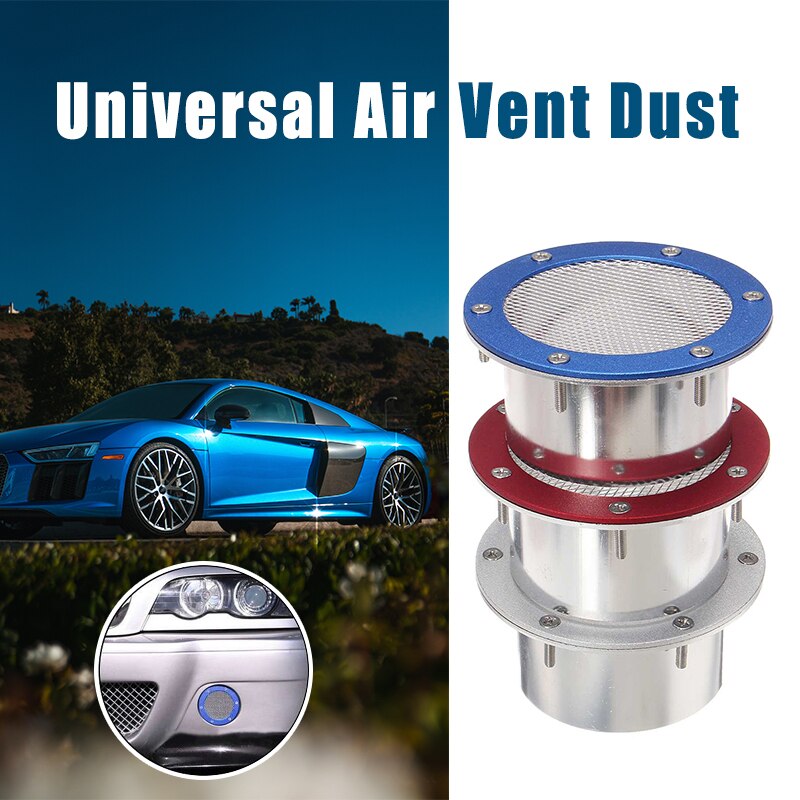 Car Auto Universal Air Vent Air Intake For Benz Dust Air Duct Grille Universal Air Duct Cold Air Filter Bumper Vent Inlet