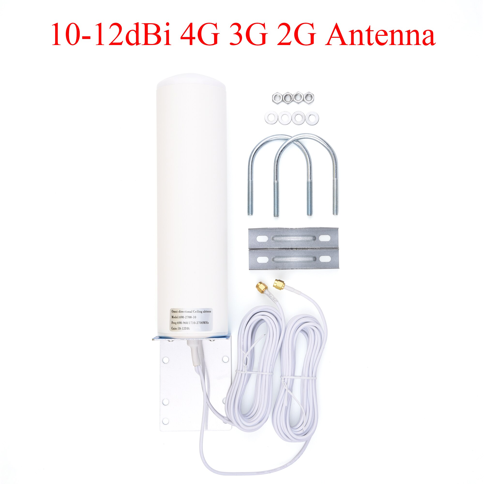 10-12dBi 4G Lte Externe Antenne 698-2700Mhz 4G 3G 2G Outdoor Antenne Dual Slider sma Male 5M/16.4ft Kabel Voor Modem Router