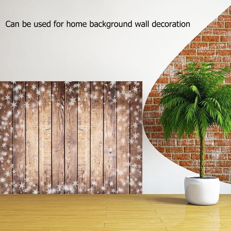 Houten Plank Snowflake Print Fotografie Achtergrond Doek Achtergrond Foto Decor