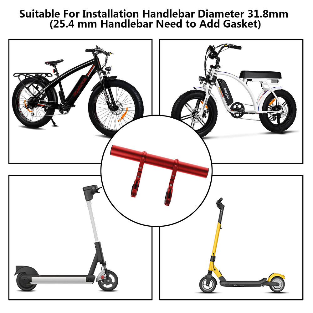 Bike Handlebar Extender Extension Bicycle Bar Mount Headlight GPS Holder Bracket Extension Stand Extension Stand Lamp