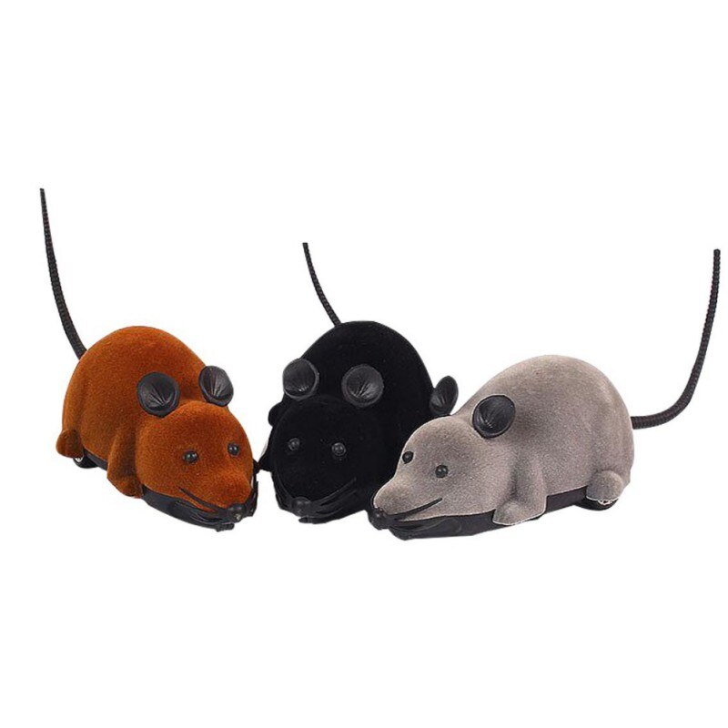 Fun RC souris jouet animaux chat jouet souris pour enfants jouets chat jouet sans fil télécommande souris électronique