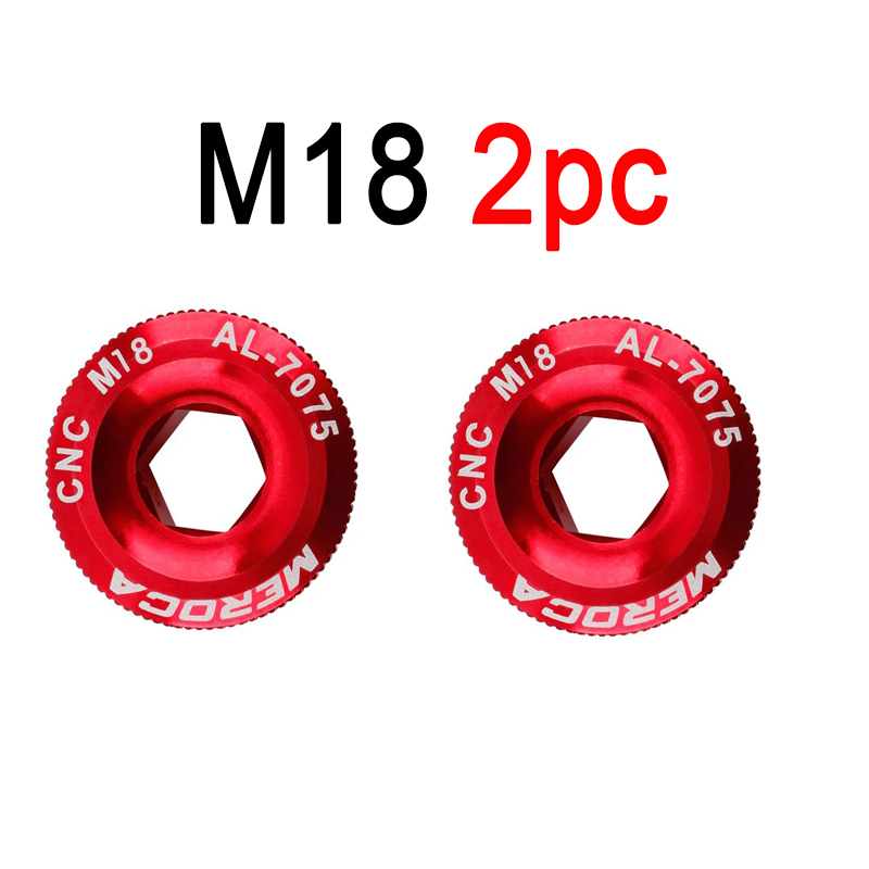 MTB Hollowtech Crank Bolt M18 M19 M20 Mountain Bike Crank Cover Crank Arm Bolt For IXF: Brown