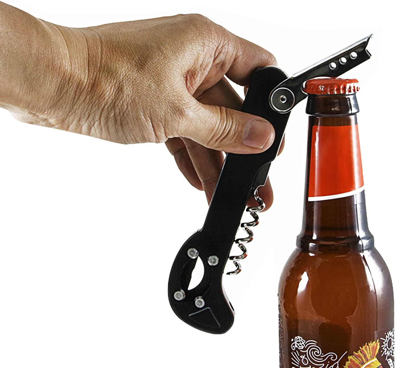 Wine Bottle Cap Opener Boomerang Wijn Opener Roestvrij Stalen Metalen Kurkentrekker Foliesnijder 3 In 1 Wijn Opener Voor Obers bier