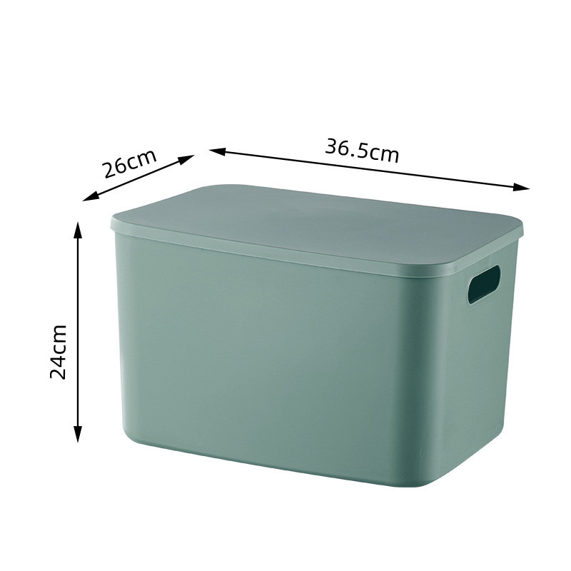 Plastic Storage Box Underwear Toy Stationery Organizer Makeup Jewelry Case Laundry Basket Kitchen Containers for Food with Lids: DARK GRAY