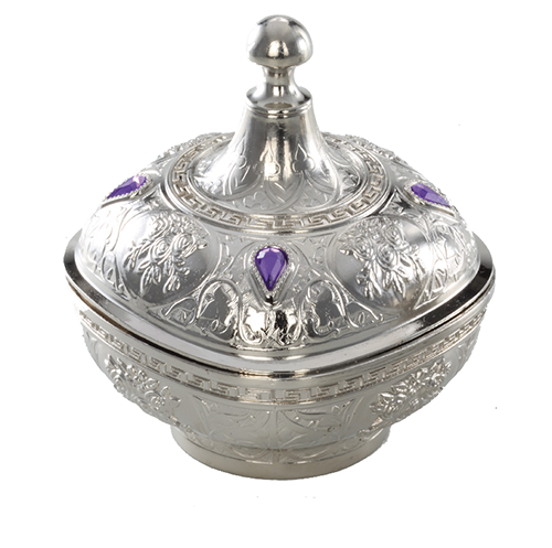 Sugar Bowl with Spoon 5 Different Colors Presentation For Sugar Presentation Silver Plated 135: Pink