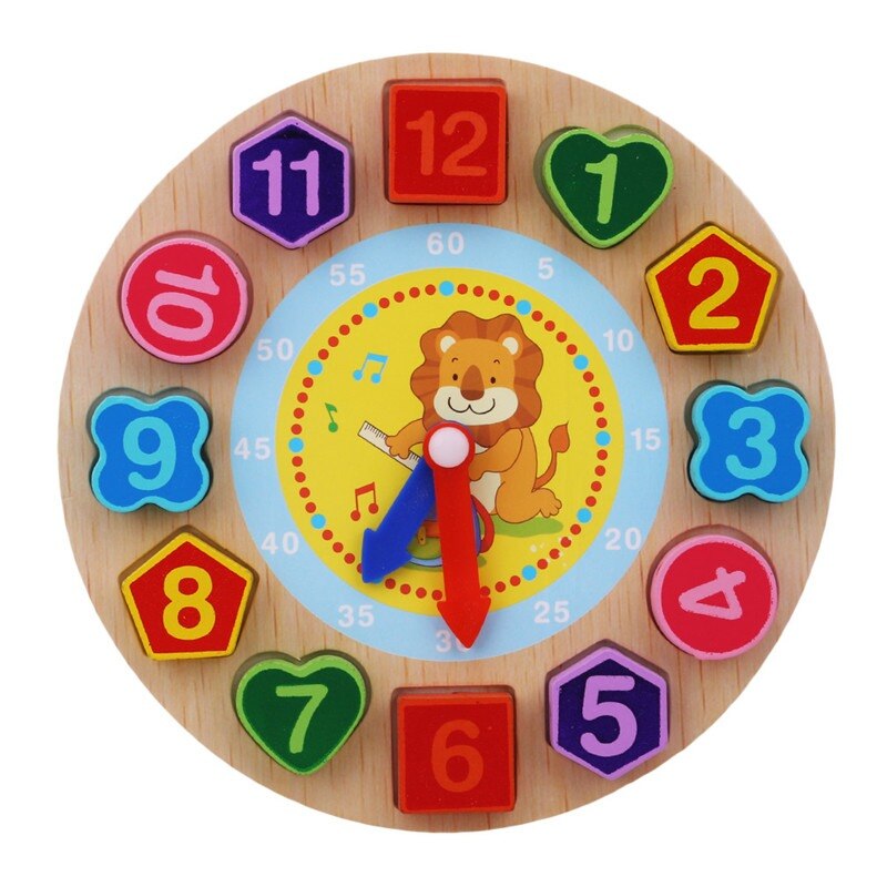 1Piece Kids DIY Eva Clock Learning Education Toddler Lacing Shoes Montessori Kids Wooden Toys Children Toys: 679459