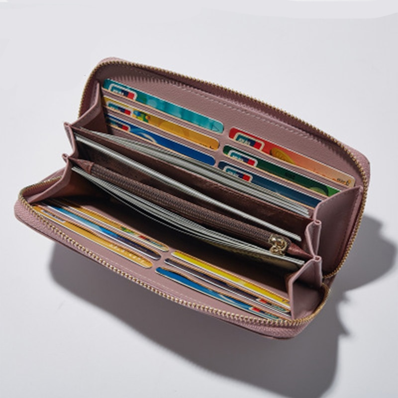 BENVICHED Long Woman Purse Female Wallet Clutch PU Leather Ladies Purses Card Holder Women Phone Bags D126