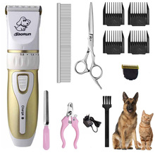 Cortapelos para perros, máquina cortadora de pelo para gatos, conjunto de Afeitadora eléctrica para mascotas, máquina de corte de pelo