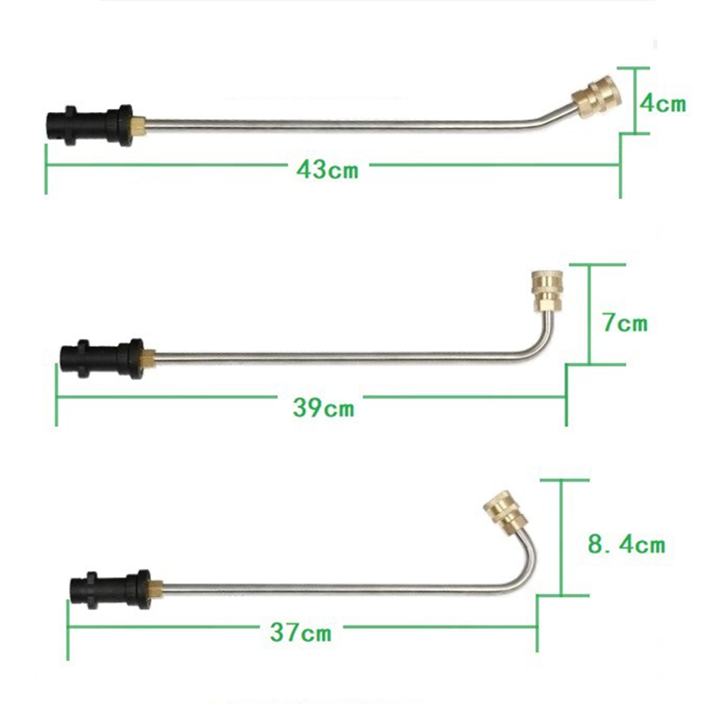 Holdbare bilbestandige deler komponenter rustfritt stål 1/4 hurtigkoblingsrør lanse for karcher  k2-k7 høytrykksvasker