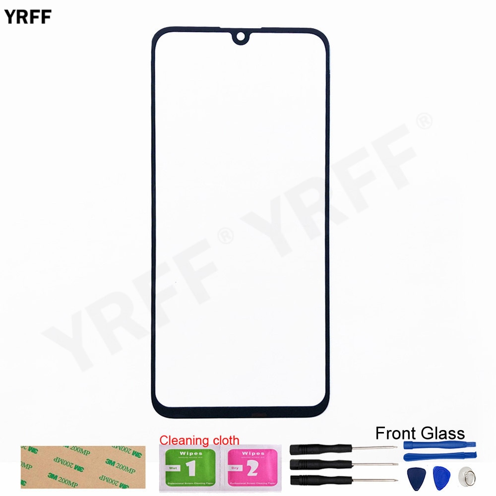 For Huawei P smart + (No LCD Touch Screen) Front Glass Panel Outer Cover Assembly Parts