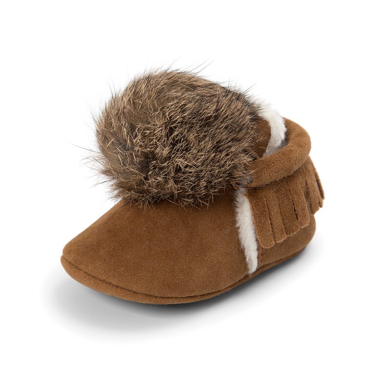 Winter Baby Kids Jongen Meisje Peuter Kwastje Crib Soft Booties 0-18M