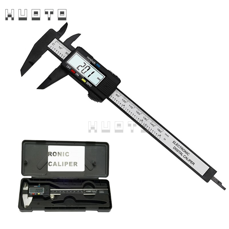 0-150mm 6inch stainless steel digital caliper 150mm plastic electronic vernier caliper gauge micrometer