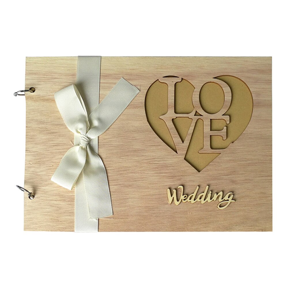 1Pcs Guest Book Memorable Simple Message Board Sign Book for Wedding Party wedding for guests wedding decorations: B