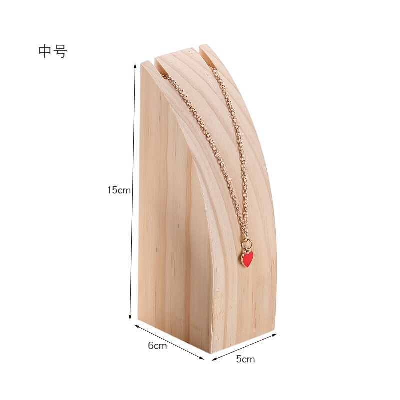 Solid Wood Jewelry Display Case Holder Necklace Pendant Bracelets Display Stand Storage Jewellery Cases & Displays: Medium