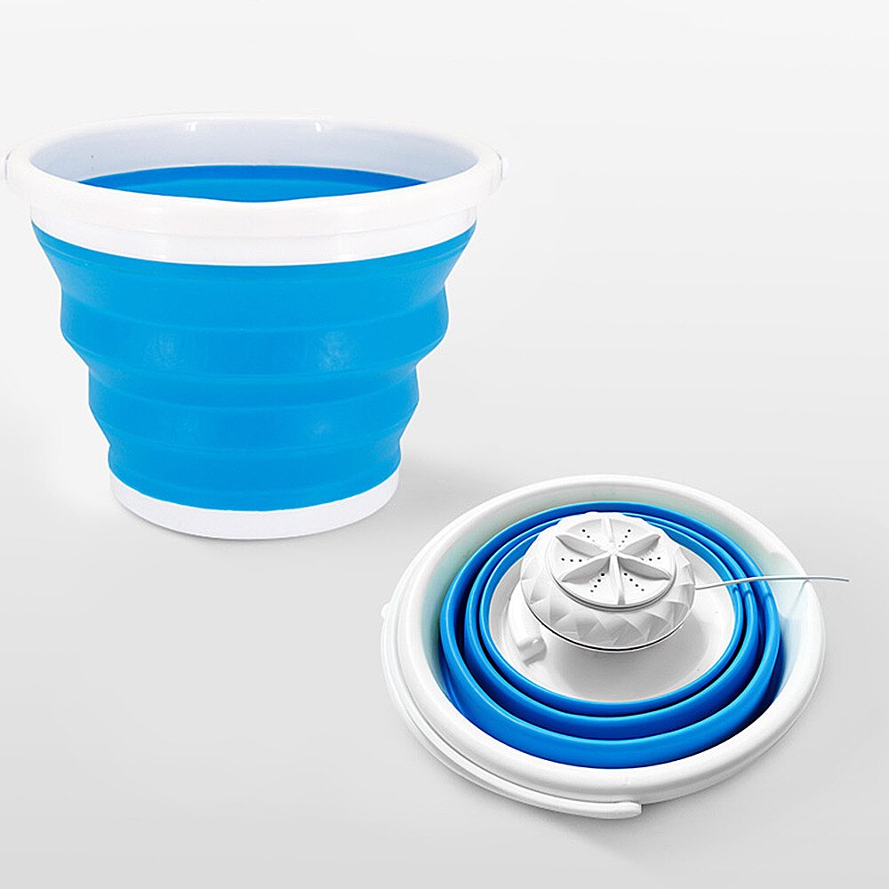 Ultrasonic cleaner machine 110V Folding washing machine Laundry bucket Electric portable small washing machine Washing socks