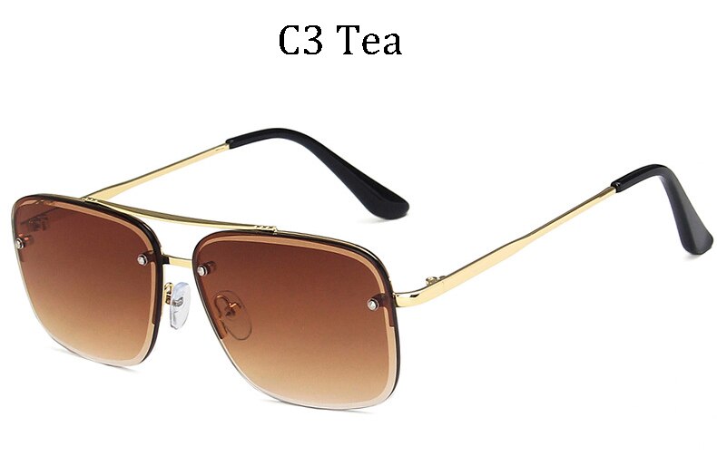 Aoze classic style cool unisex sunglasses brand men's vintage sunglasses zonnebril dames UV: 81013 C3