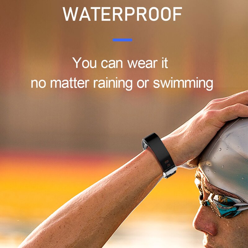 Smart Fitness Bracelet Blood Pressure Measurement Fitness Tracker Waterproof Smart Band Watch Heart Rate Tracker For Women Men