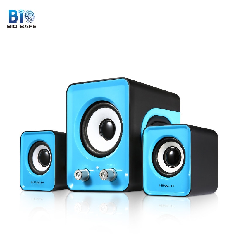 Channel 2.1 Wired Computer Speaker Bass Stereo Speakers Notebook Laptop Mobile Phone Mini PC Desktop Speakers
