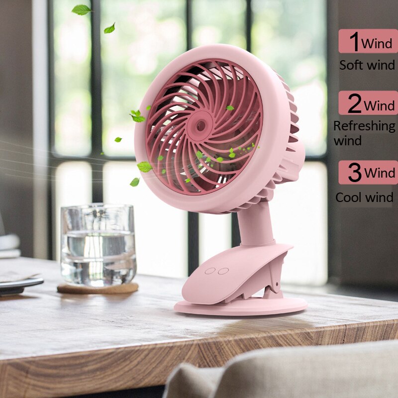 Clip Spray Fan Krachtige Mini Ventilator Mini Airconditioner Voor Kamer Usb Desk Fan Mini Draagbare Airconditioner Hand Held batterij Fan