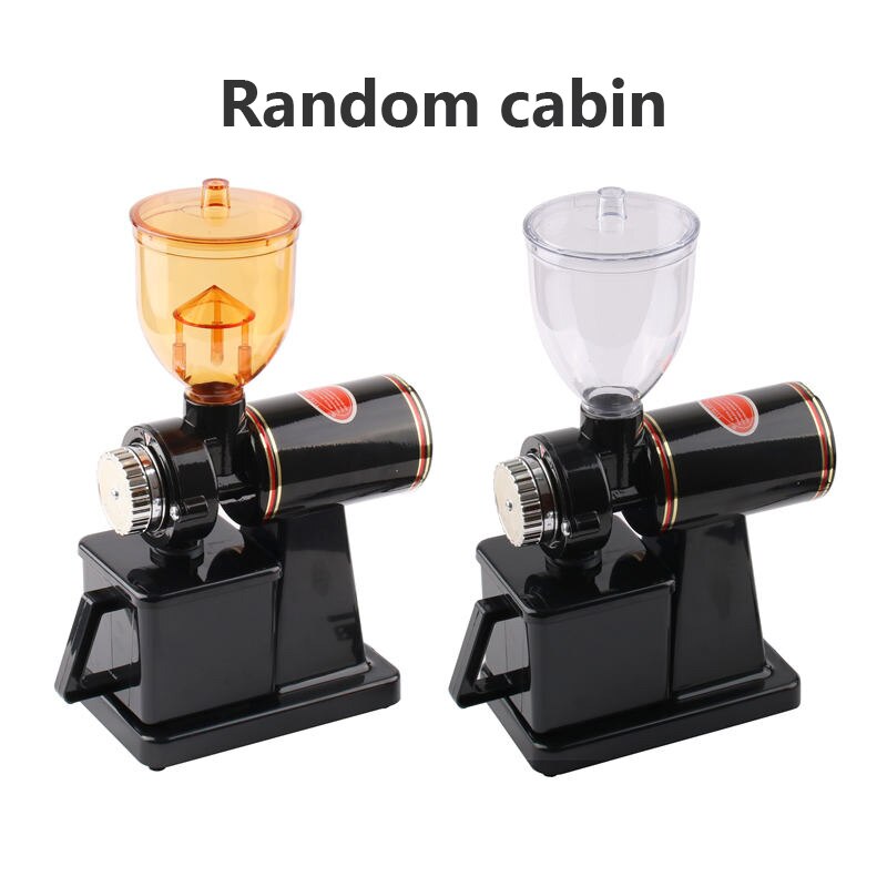Jiqi sähköinen kahvimylly kahvimylly papumylly kone litteät purseet hiomakone 220v/110v punainen/musta eu us: Musta / 110v