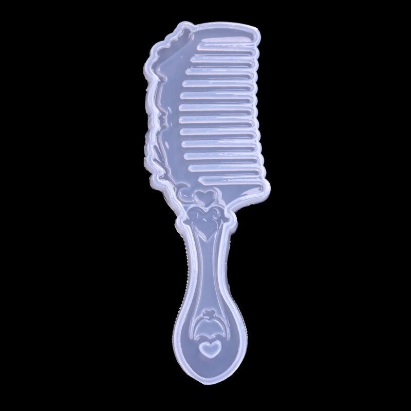 2 kształt grzebień 3D żywicy epoksydowej DIY formy dla biżuteria DIY zrobienie Wykonany ręcznie prezent 54DC