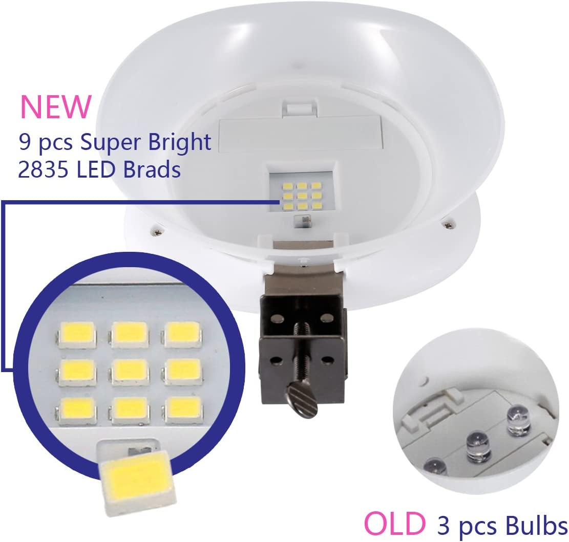 Solar Garden Gutter Lights Outdoor, 9 LED Deck Fence Lights Waterproof for Wall, Deck, Fence, Stair, Step and Yard Decor