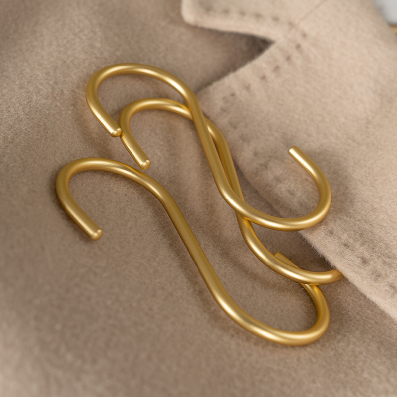 Crochet en acier en forme de S, crochet en forme de S, pour la cuisine et la chambre à coucher, garde-corps multifonction, crochet de support de fermoir, crochet de rangement suspendu aussi 5 pièces