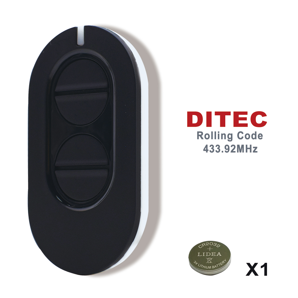 1/3/5/10pcs DITEC Entrematic ZEN2 ZEN4 BIXLS2 BIXLP2 GOL4 BIXLG4 Porte de garage Télécommande 433MHz Rolling Code