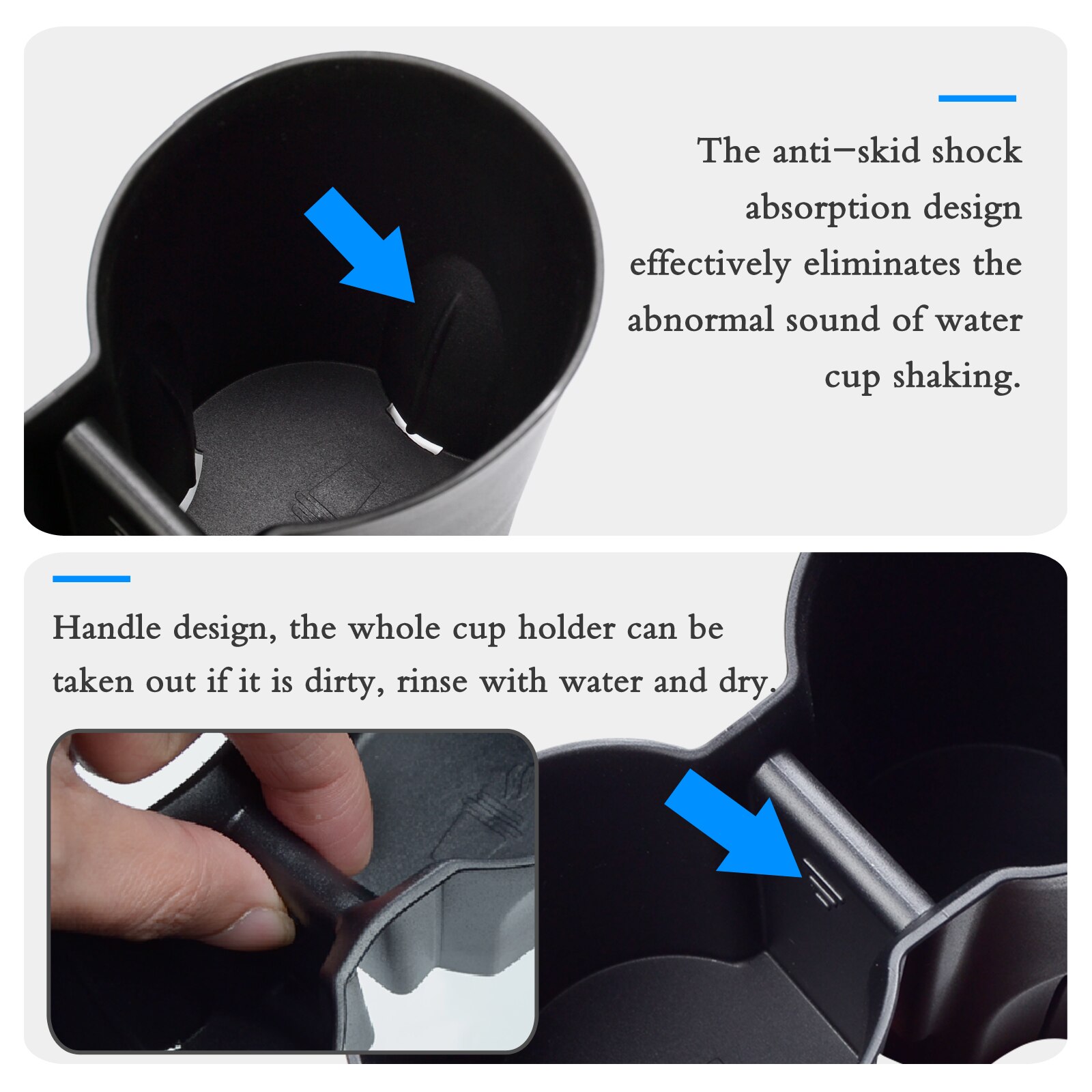Porte-gobelet d&#39;eau de voiture, boîte de rangement pour Peugeot e 208 e-208 GT , étui de protection fixe pour bouteilles de boissons, accessoires