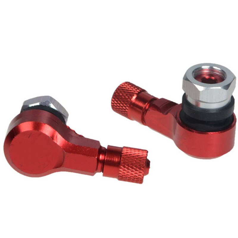 2 stuks aluminiumlegering ventielsteel met een hoek van 90 graden voor motorfietswielen, tubeless ventielstelen voor velgwielonderdelen, cnc-motorfietsen