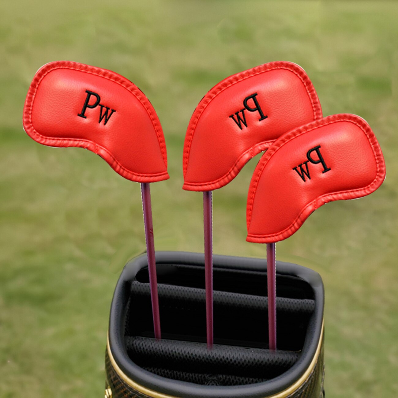 12 Pcs Pu Leer Golf Club Cap Prachtige Protector Iron Head Cover Set Headcover Golf Accessoires