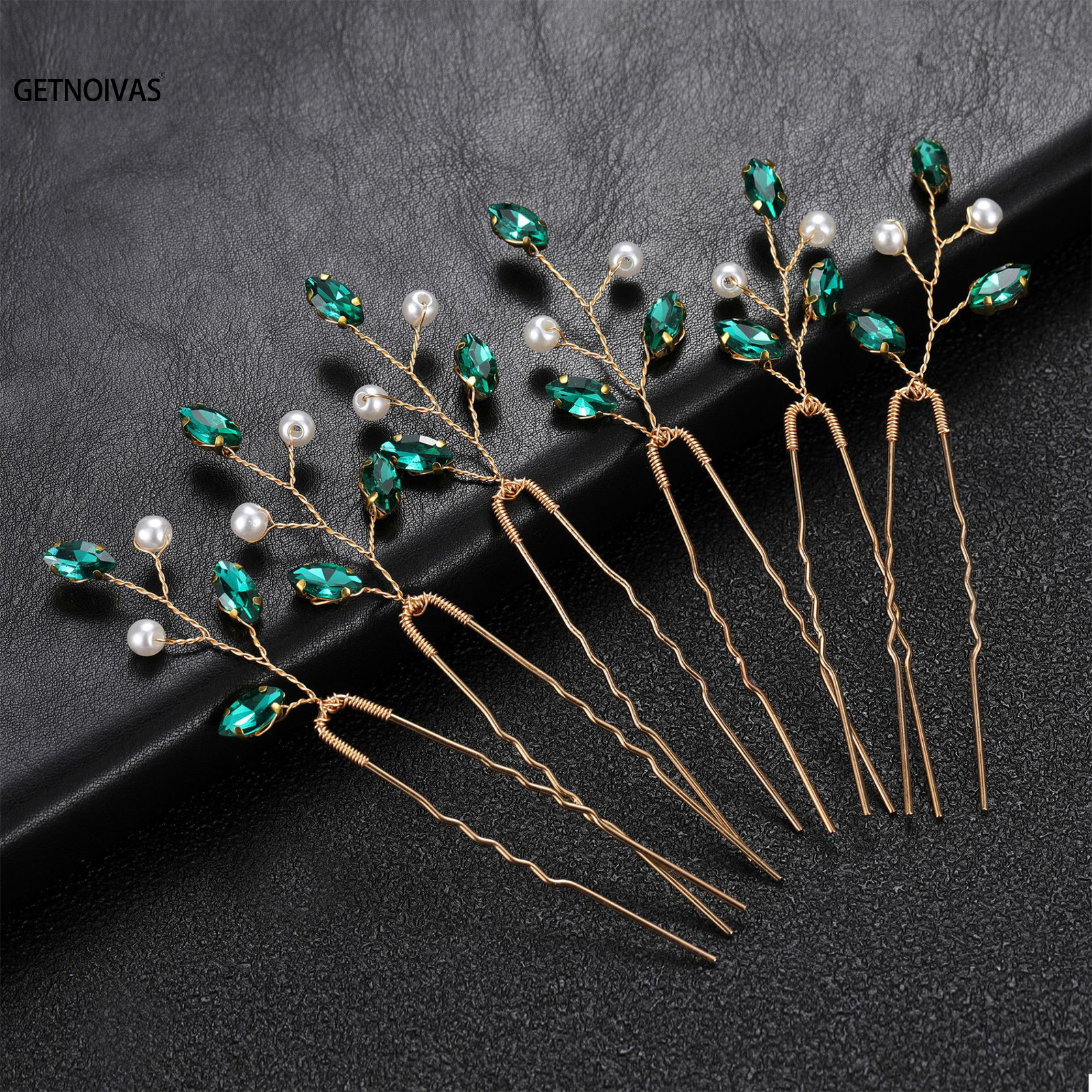 6 uds. De horquillas para el pelo en forma de U con diamantes de imitación, horquillas para el pelo de boda para novia pequeñas y sencillas, accesorios para el cabello de boda para mujer: PLATEADO