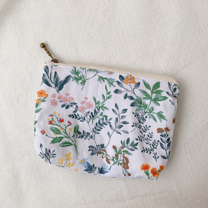 Women Canvas Cosmetic Bag Makeup Case Korean Make Up Pouch Necesserie Travel Organizer Bag Ladies Beauty Lipstick Coin Purse Bag: 2