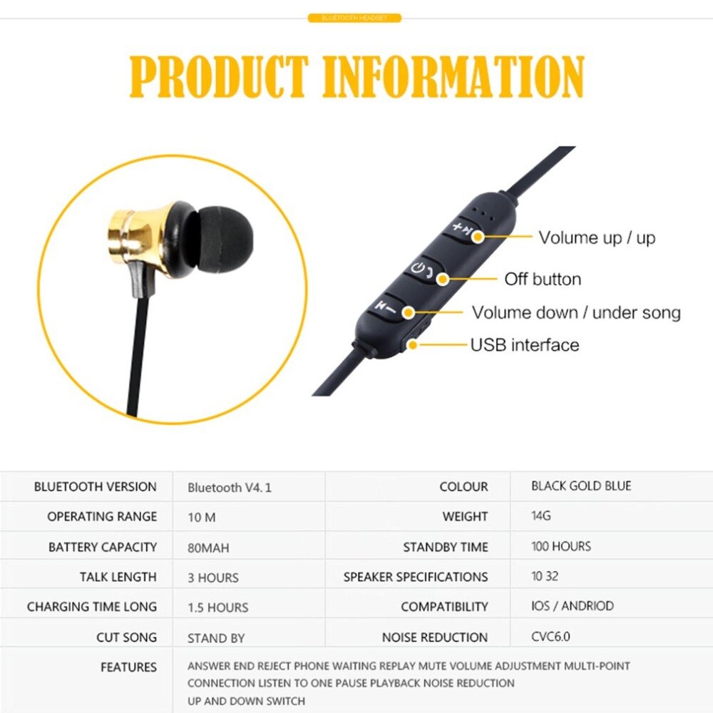 XT11 sport en cours d'exécution Bluetooth sans fil écouteur actif suppression du bruit casque pour téléphones et musique basse Bluetooth casque