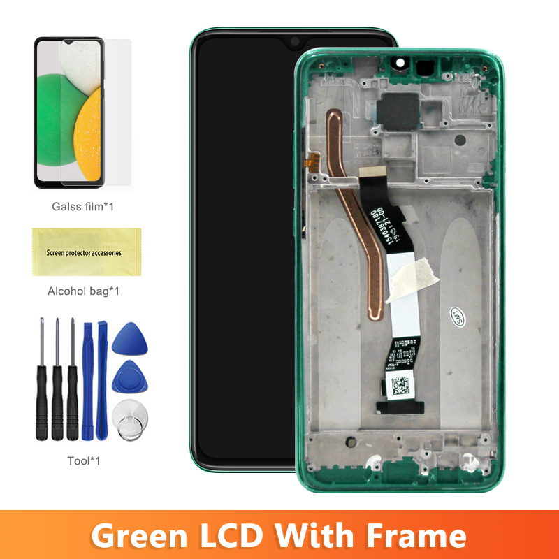 6.53" Screen for Xiaomi Redmi Note 8 Pro M1906G7I M1906G7G Lcd Display Touch Screen with Frame for Redmi Note 8 Pro Replacement: NAVY