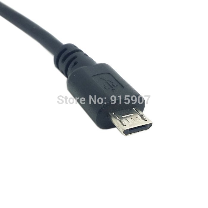 Cy kabel cy micro usb 5 ben han til usb b hun panel mount type kabel 50cm med skruer