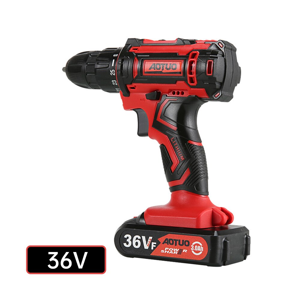 12V 18V 36V Accu Boormachine Elektrische Schroevendraaier Mini Wireless Power Driver Dc Lithium-Ion Batterij