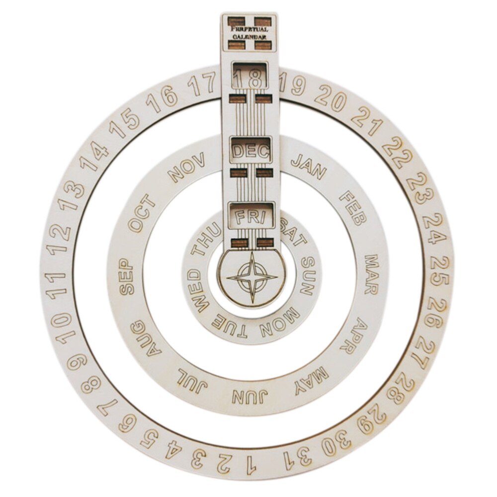 1pc Wooden Hanging Calendar DIY Calendar Home Office Wall Decoration: Default Title