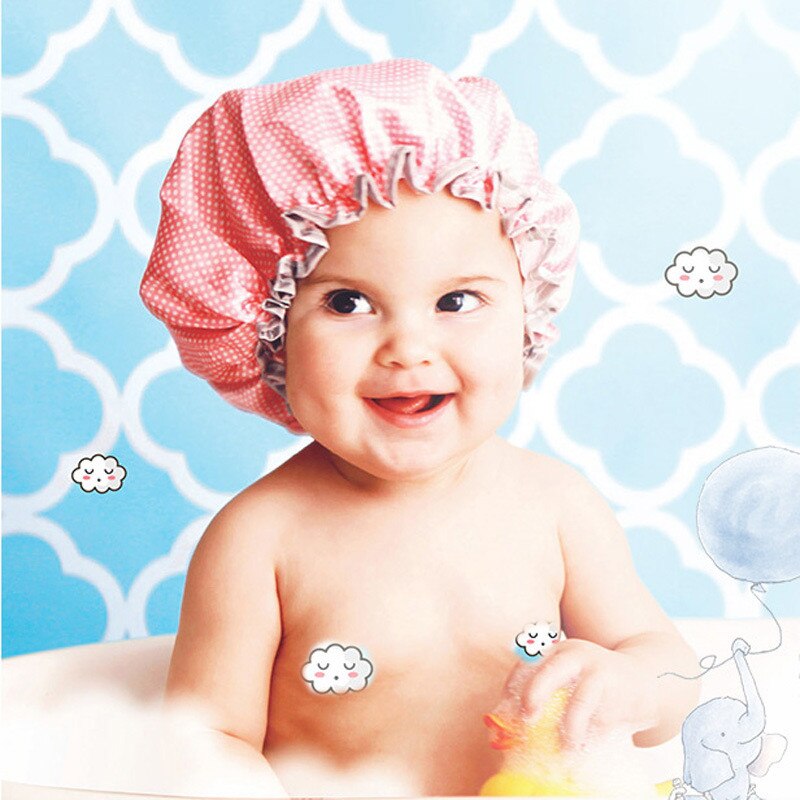 Babyshowermutsen, shampoo muts, waskapje, kinderbad, verstelbare elastische bescherming, waterdicht, oorbescherming, oogbescherming, kinderhoedjes