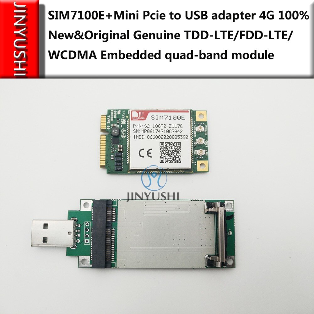 SIM7100E Mini Pcie SIMCOM + Pcie zu USB transfer karte 100% Neue & Original TDD-LTE/FDD-LTE/WCDMA Embedded quad-band auf lager
