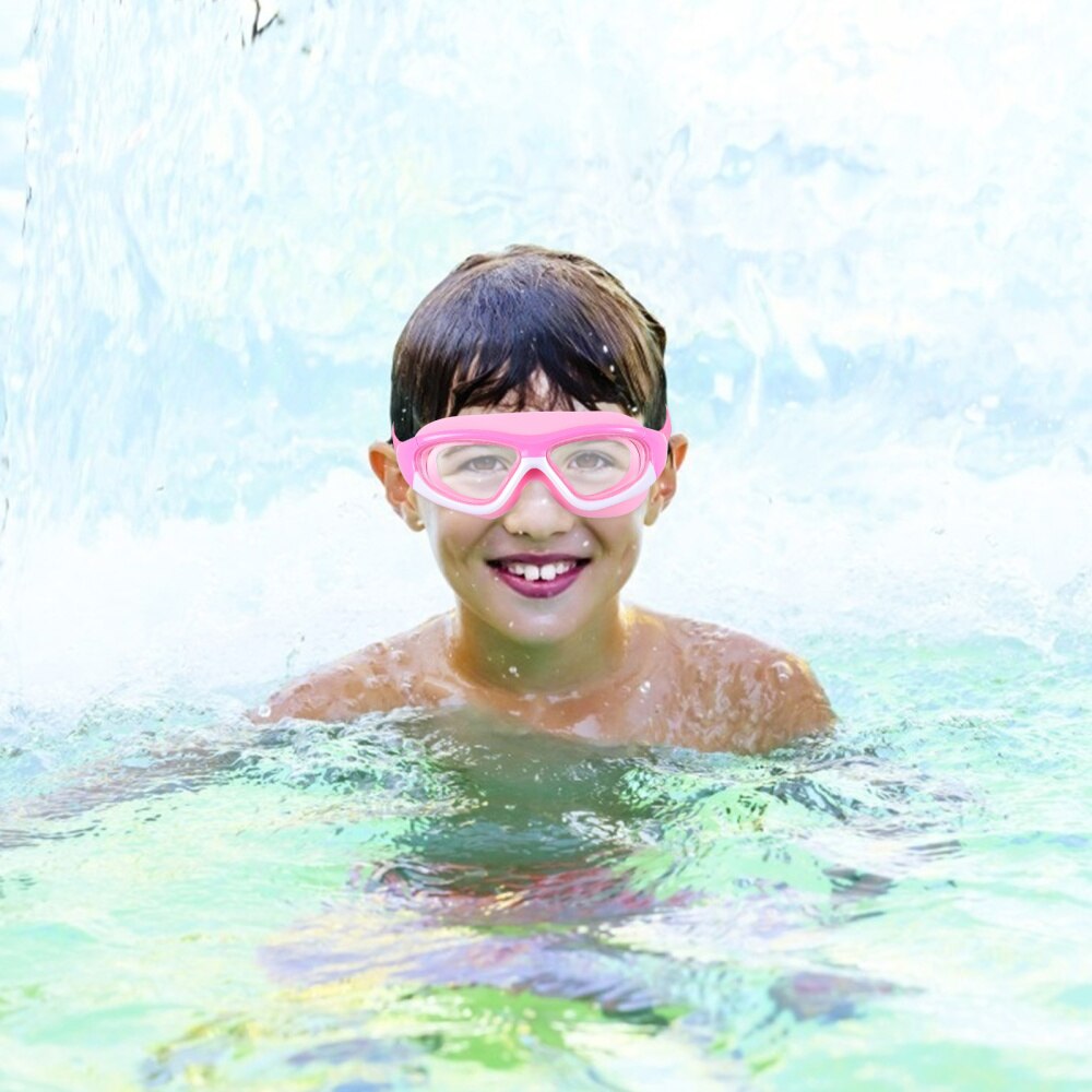 1Pc Zwemmen Goggle Zwemmen Bril Anti Fog Goggle Met Oordopjes Voor Kids