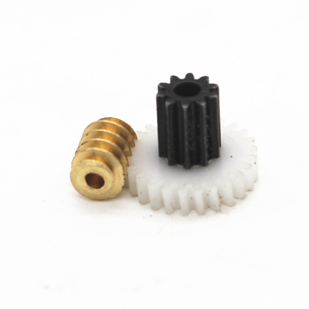 0.5M Turbine worm set Small dual gear Copper/POM-White material
