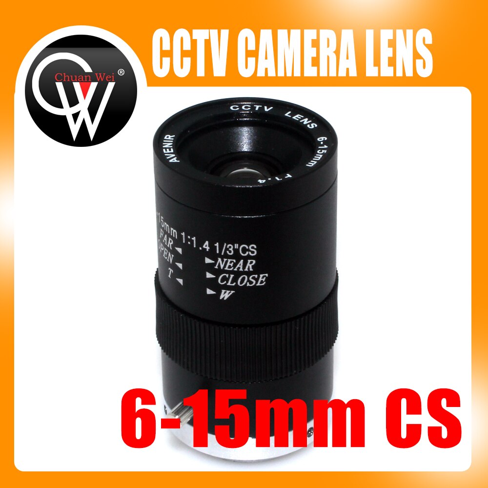 MP 6-15mm CS cctv lens handmatige varifocale CCTV lange afstand Camera lens dag/nacht CCD CCTV Bullet Camera