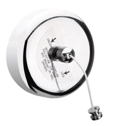 Outdoor Clothes rack Indoor Retractable Clothesline Rope Telescopic Stainless String Laundry Hangers Wall Drying Rack: Silver