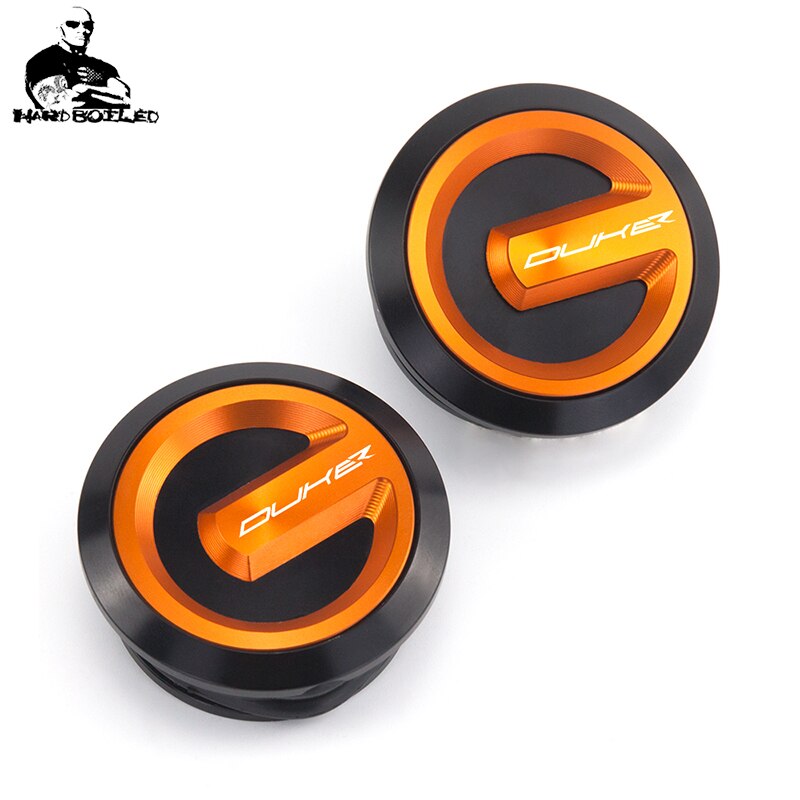 För ktm 1290 super duke  r 1190 1090 1050 1290 äventyr cnc aluminium motorcykelram hål täcklock lock propp dekor dekorativ keps: Svart orange duker